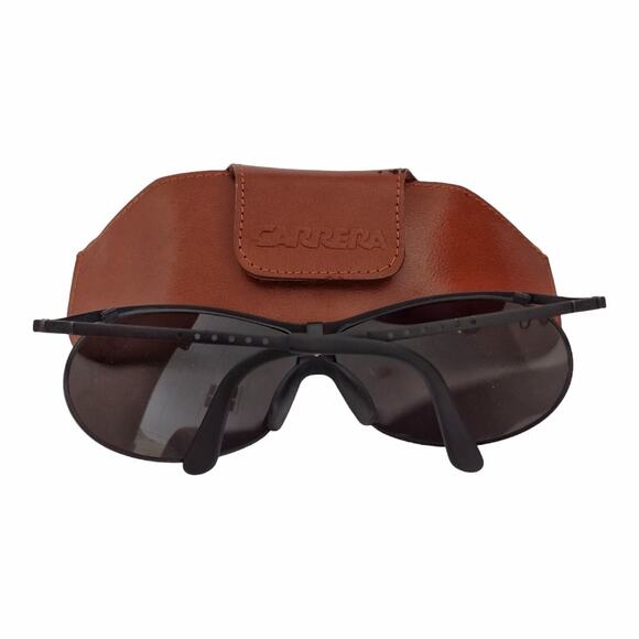 CARRERA Black Sunglasses Leather Case Lense Cloth Designer Luxury Accessories - Picture 8 of 16